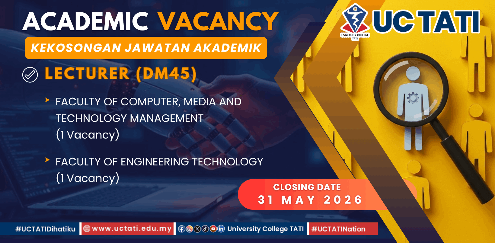 Kerja Kosong-UC TATI-Top TVET University in Terengganu